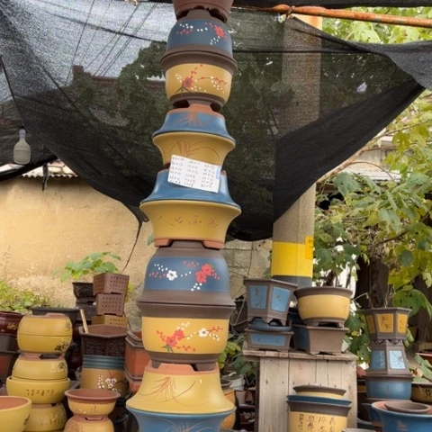 紫砂花盆特价包邮送