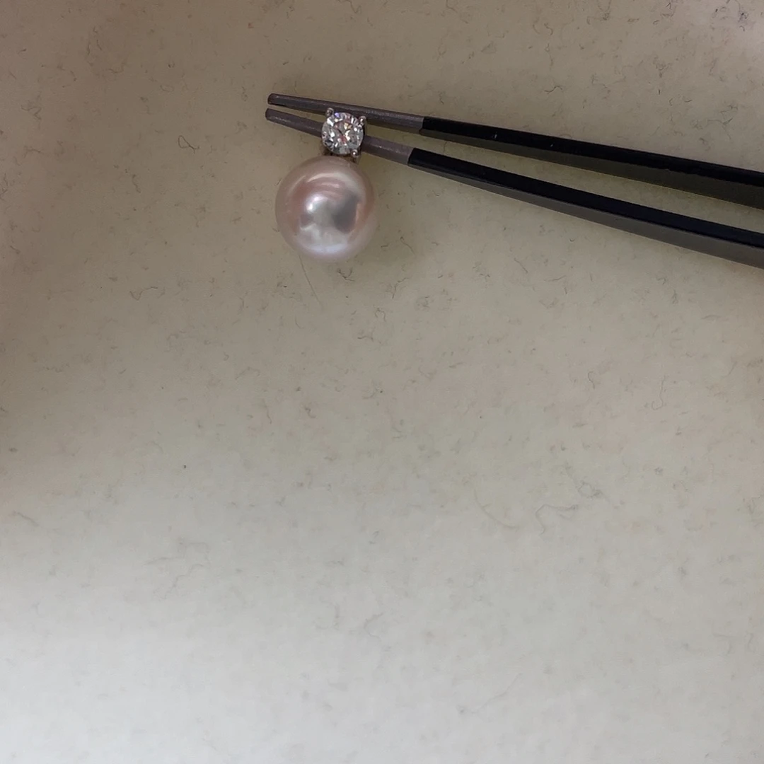 颈饰银S925镶嵌海水珍珠