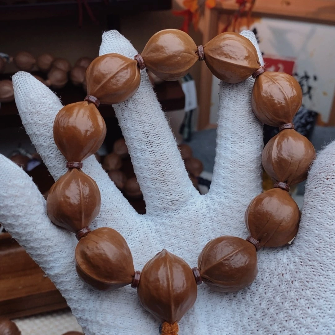 蟹***生橄榄核手串/手链20.25带三通