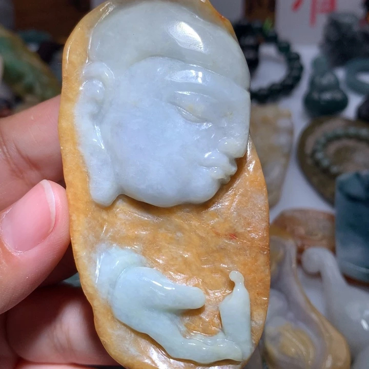 翡翠未镶嵌颈饰保真天然A货翡翠