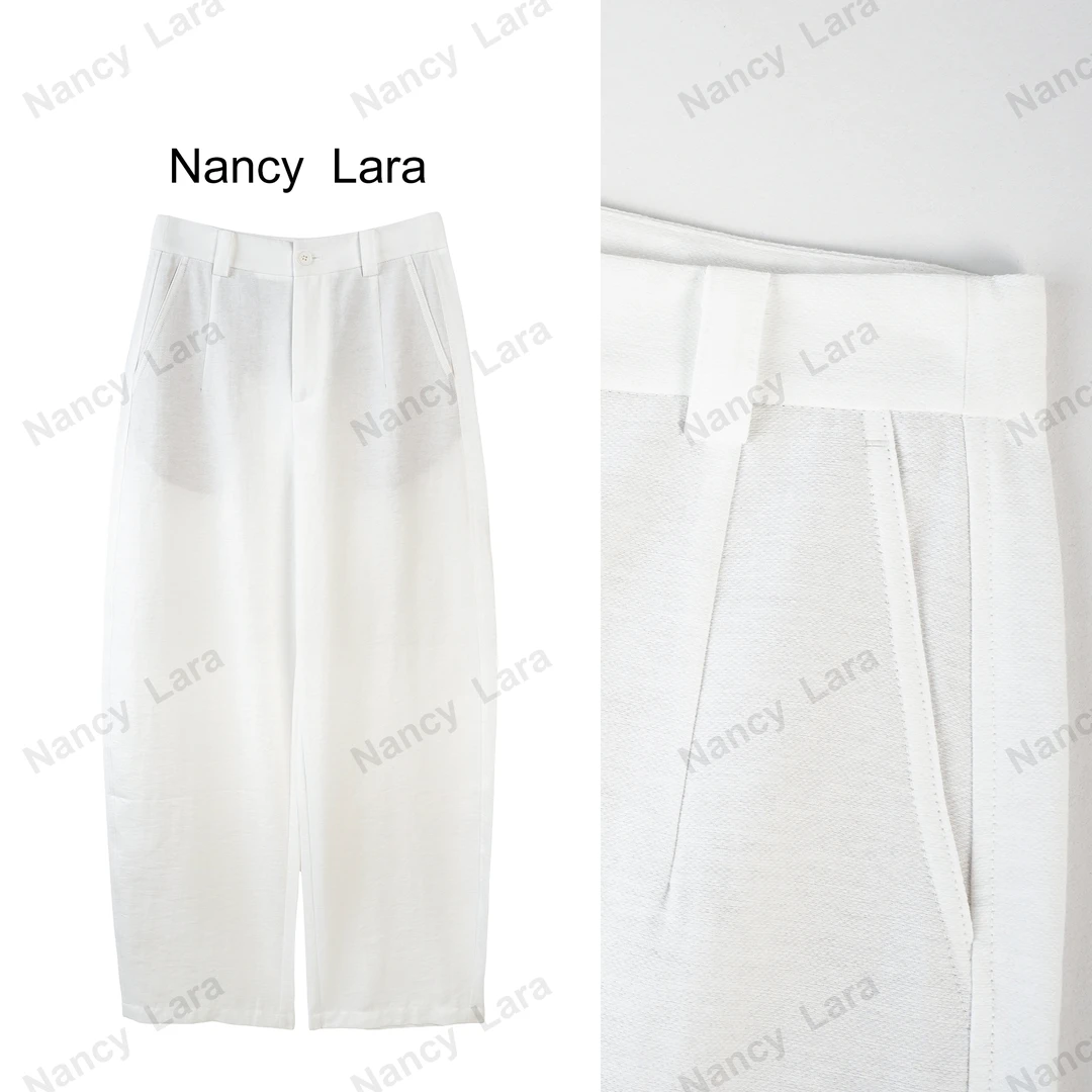 Nancy Lara 立体纹理提花工艺纸感裤 NL409X753