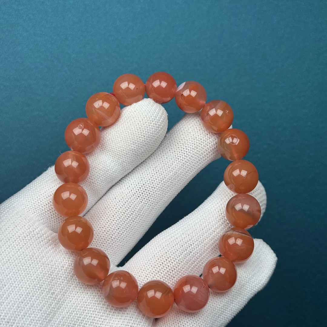 P2752【微瑕】天然南红 手串11+mm支持复检假一罚四