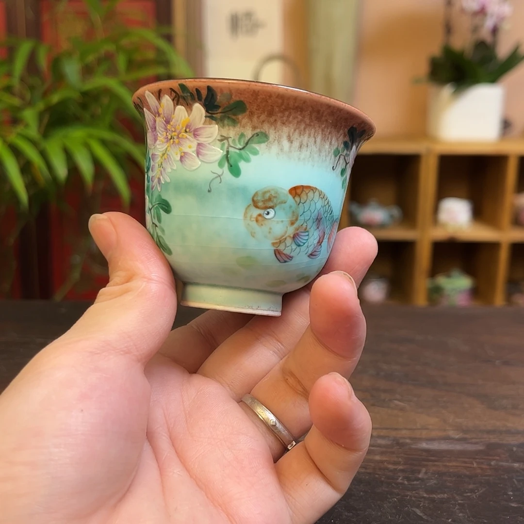 柴烧手工手绘陶瓷