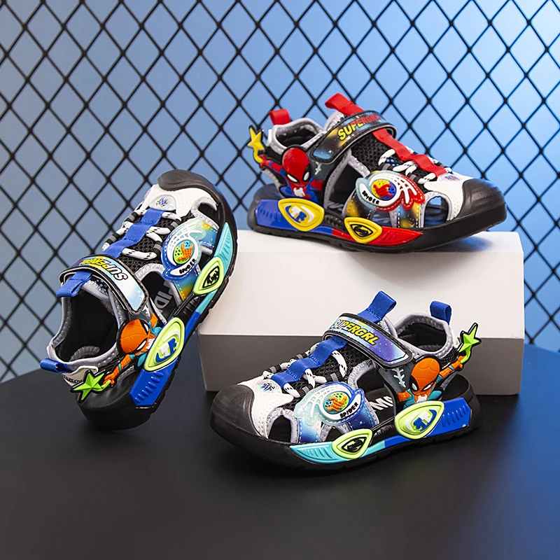 沙滩鞋夏季男包头休闲凉鞋防滑男童公主风通勤风