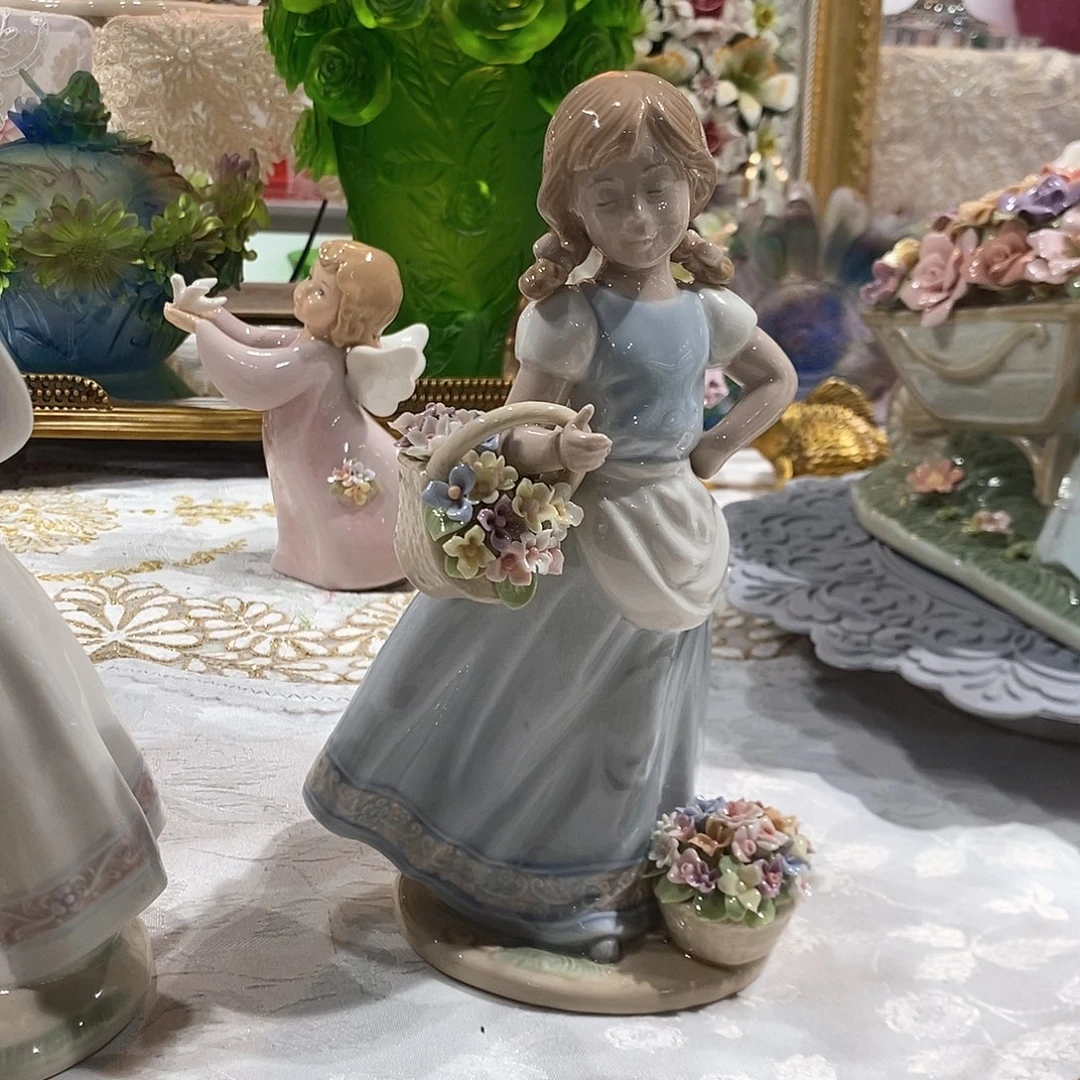 摆件0278骨瓷双马尾女孩