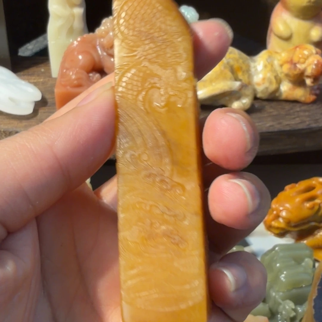 用***4寿山石印石北部黄