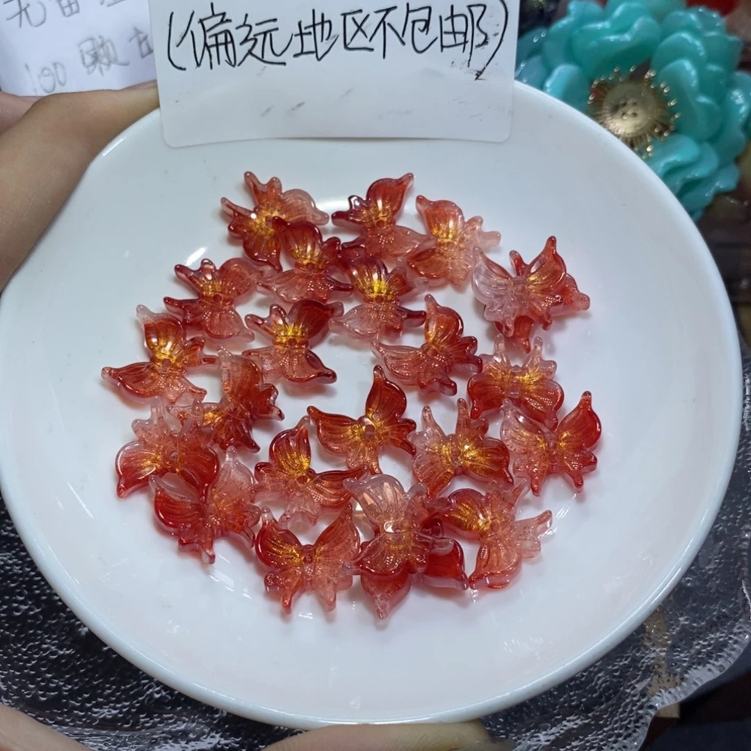 玻璃非金属194中燕尾蝶瑕疵不完美