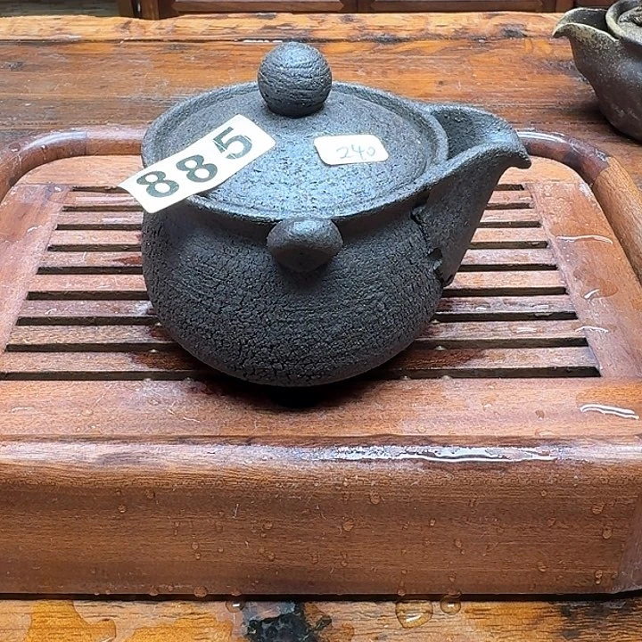 纯手工制作粗陶茶具