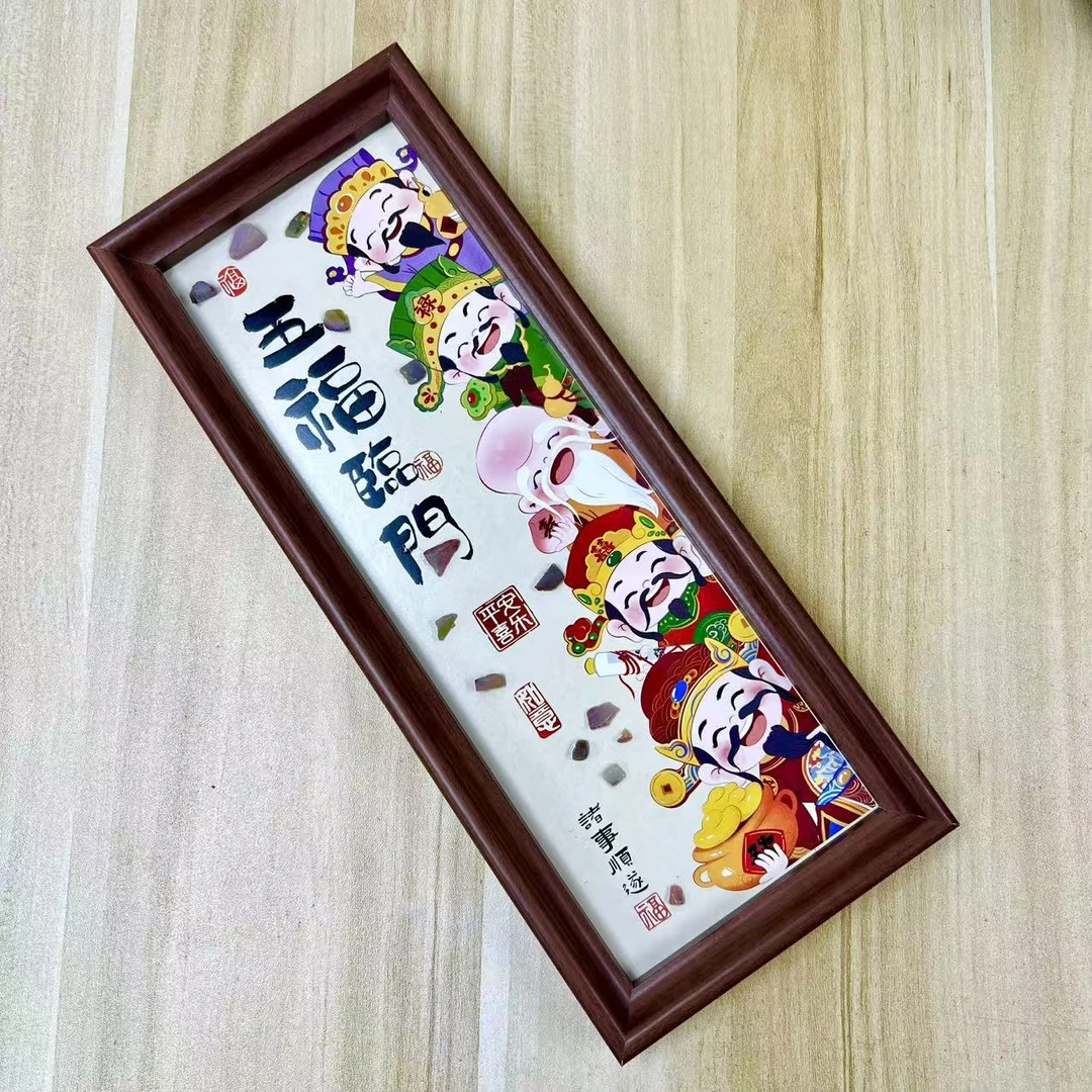 【五福临门】装饰画摆件