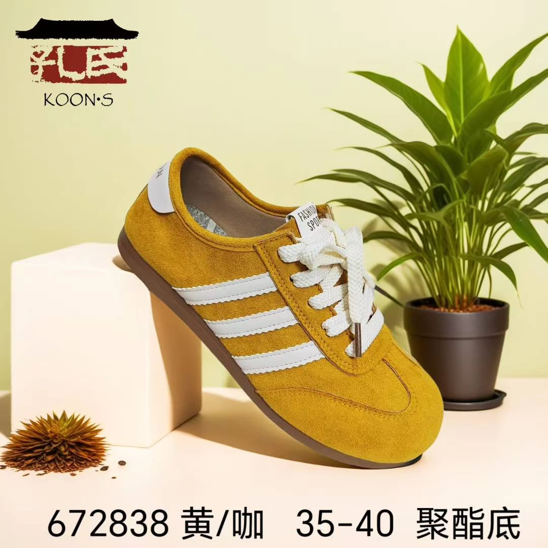 休闲风德训鞋秋季防滑时尚休闲鞋百搭平底欧若智性风