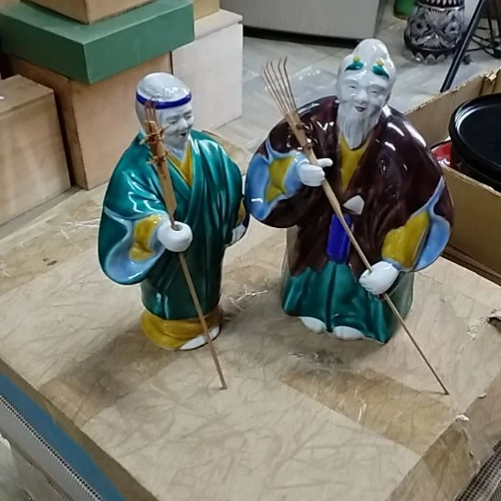 九谷手绘交趾釉 带原盒