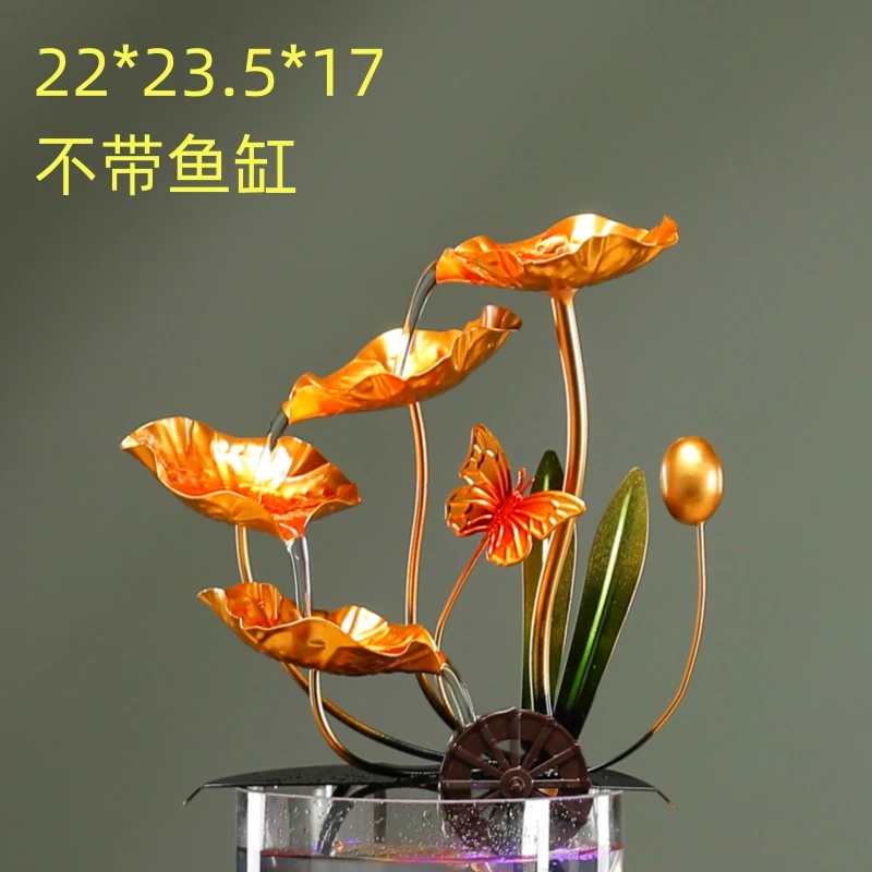 荷塘月色铁艺流水摆件配件插电循环水专用配件