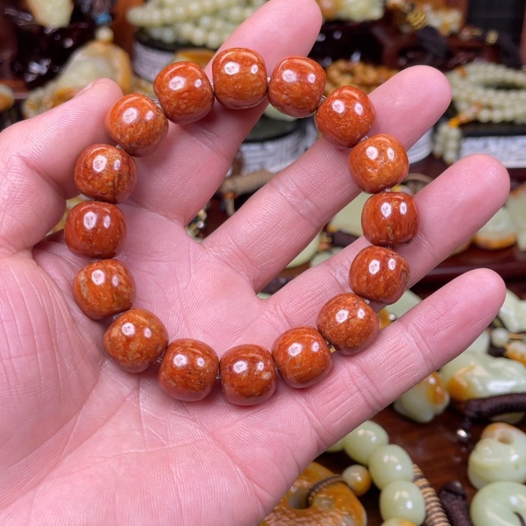 岫岩河磨玉（透闪石质玉）手链未镶嵌爱****人