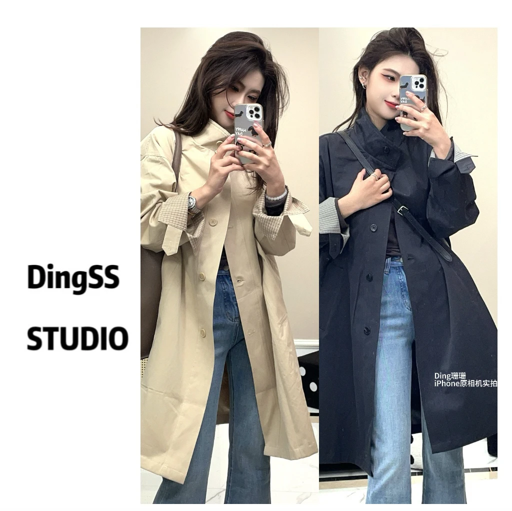 【珊珊推荐】千颂欧尼2025新款韩风简约风衣外套