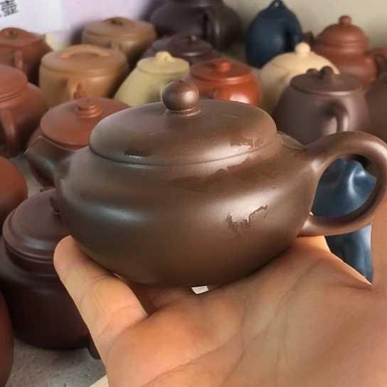 茶壶紫砂紫泥小飞碟160豪生