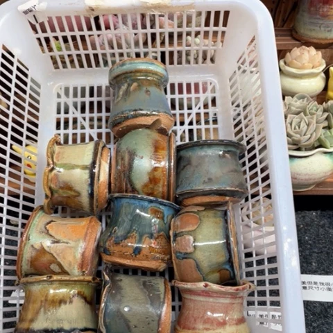 紫砂花盆微瑕041口径4.5左右