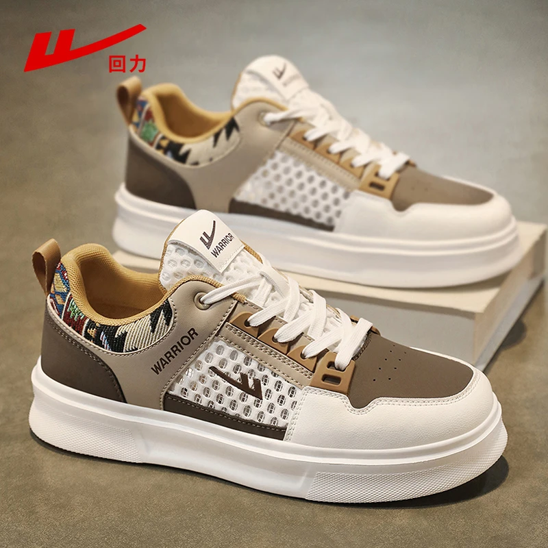 回力男鞋板鞋2025冬季新款大网眼透气网鞋厚底增高男士鞋子男款