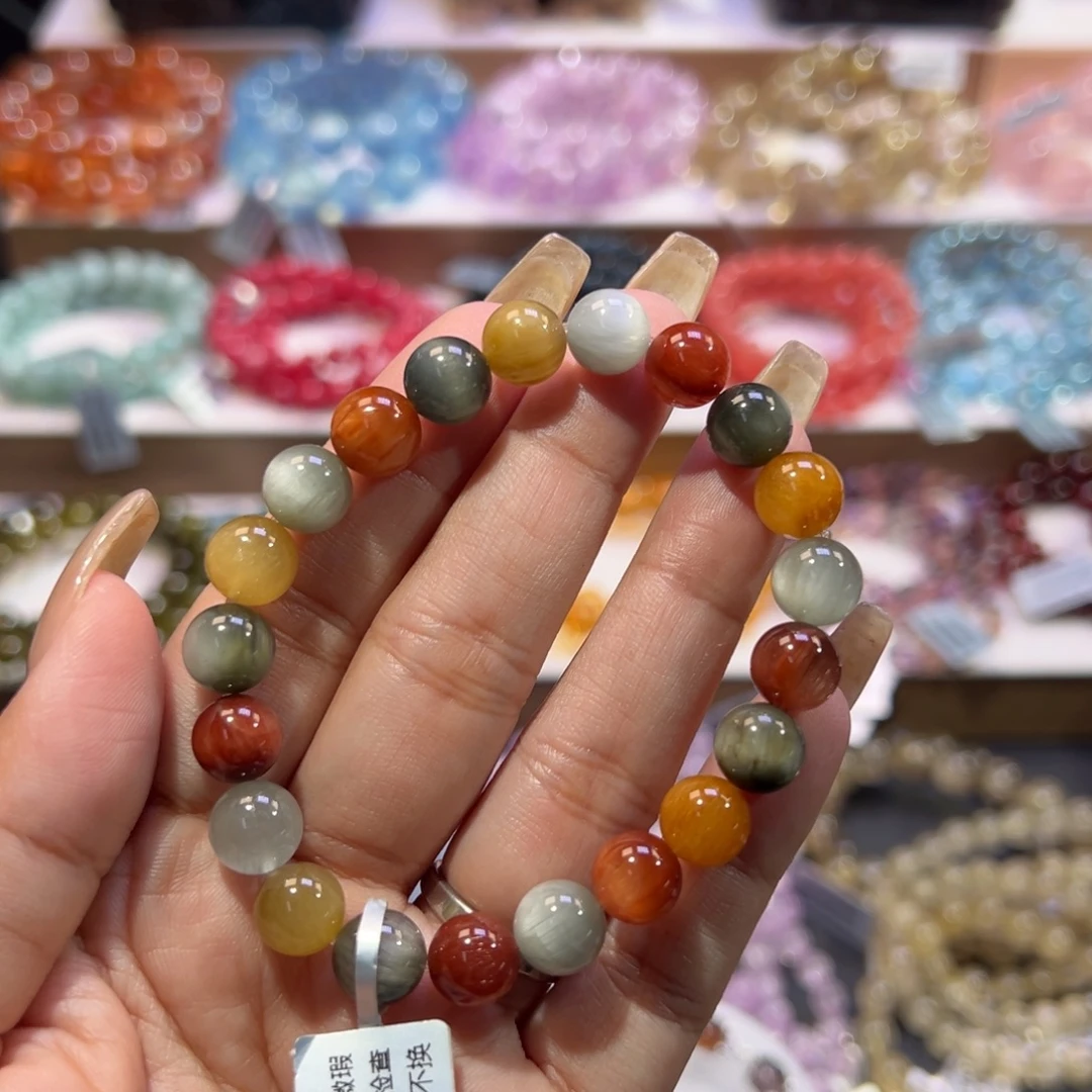 手串水晶未镶嵌殿堂级猫眼彩兔毛9.3mm