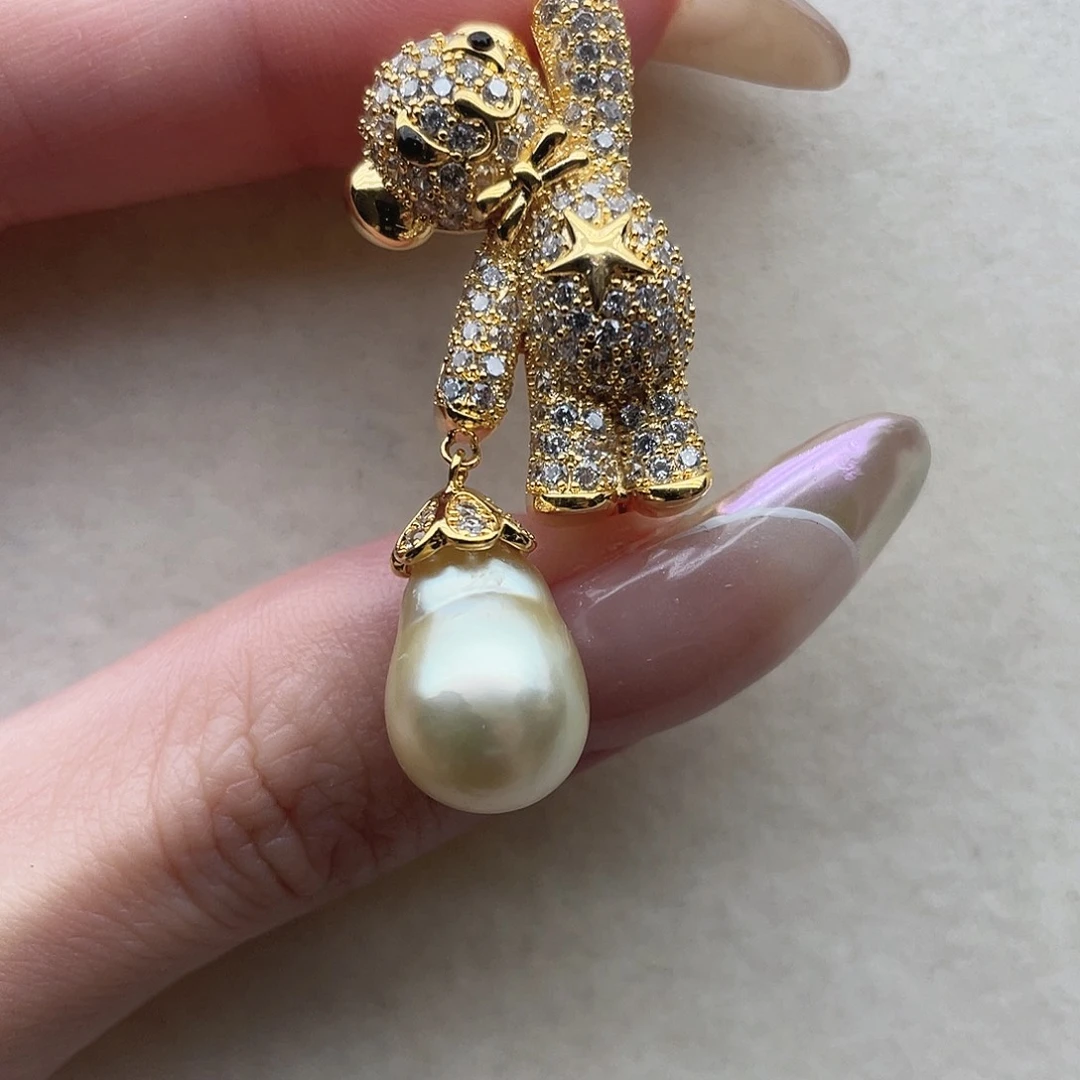 未镶嵌胸针5海水珍珠