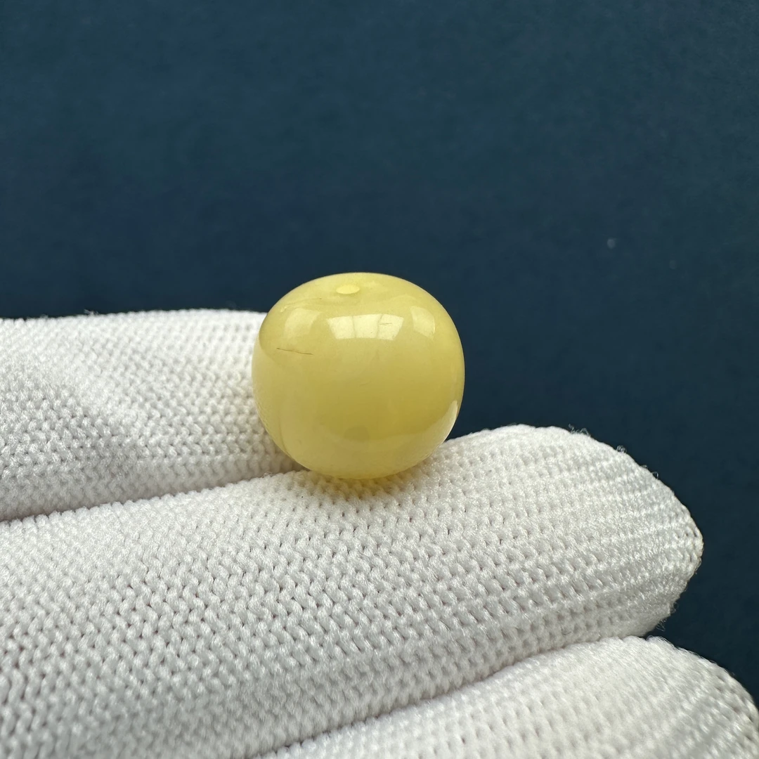 B9673天然原矿蜜蜡微瑕老型 14*12.2mm 支持复检 假一罚十