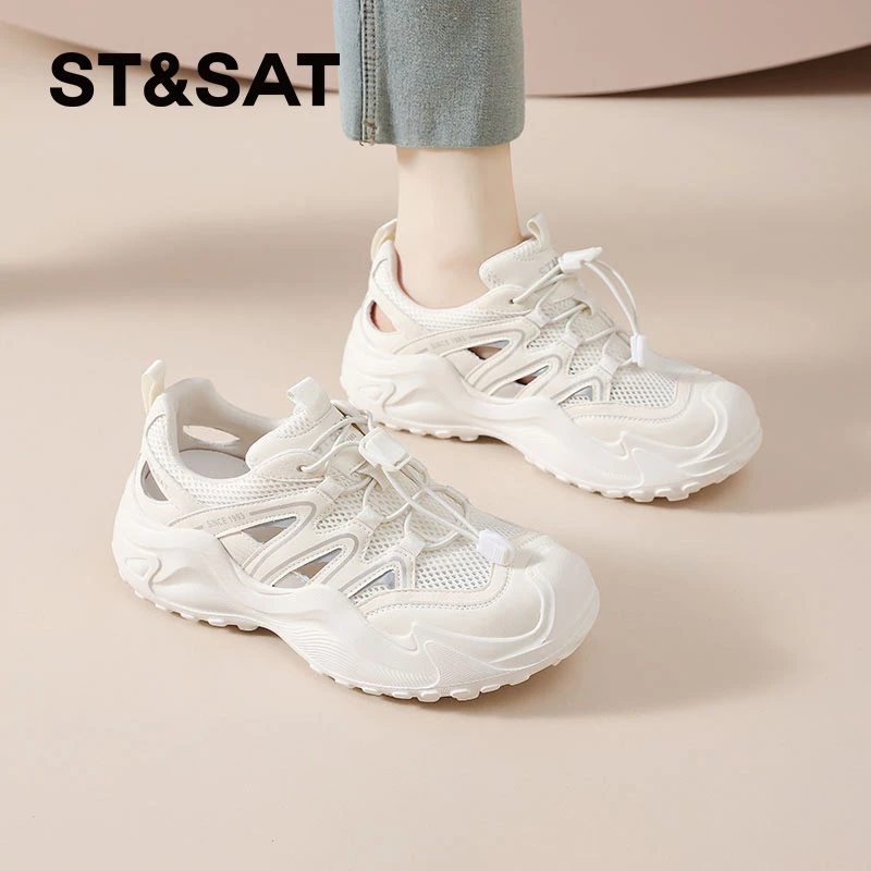 星期六溯溪鞋女2025夏季新款镂空透气凉鞋户外运动徒步登山鞋女鞋