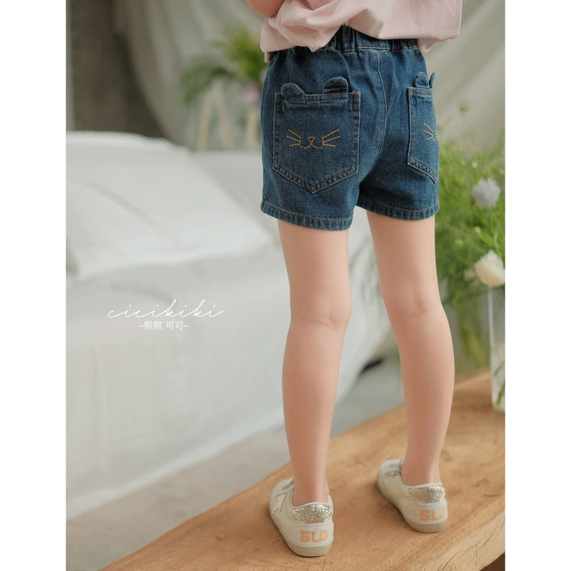 现货【牛仔短裤】2024夏款百搭薄款休闲儿童短裤熙熙可可KZ2458
