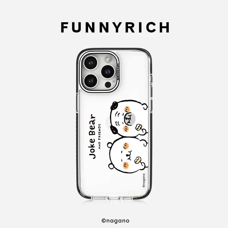 FUNNYRICH自嘲熊牡丹饼适用iPhone17ProMax手机壳新款苹果16/15