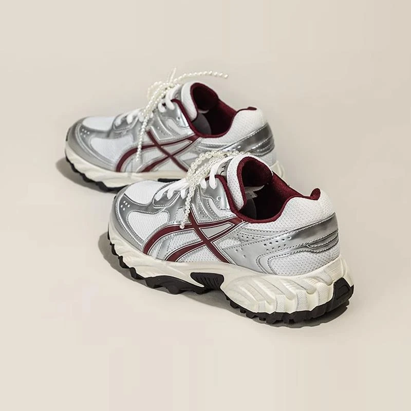 明星同款厚底老爹鞋 【经典出片】厚底串珠老爹鞋女2025新款休闲