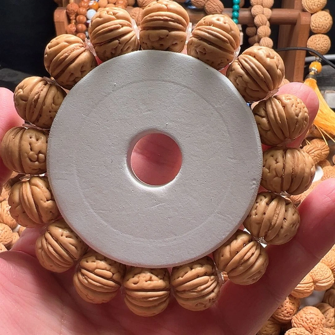 桃核手串野生肌肉金豆18尺