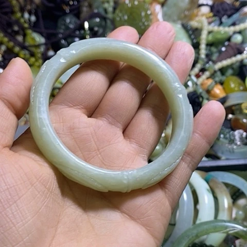 岫玉未镶嵌手镯自己备注口径