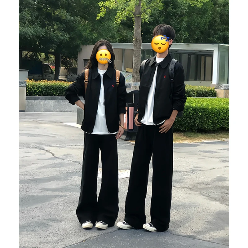 cleanfit小马刺绣行政夹克男款秋季高级感痞帅短款外套情侣棒球服