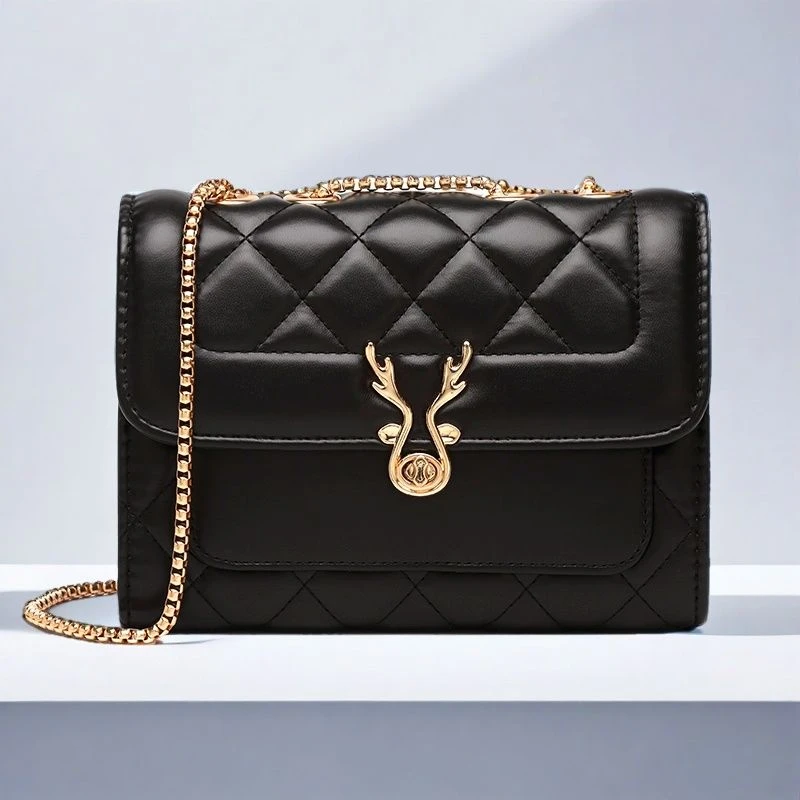 时尚百搭女包菱格小香风2025小方包链条新款单肩斜挎包夏天小挎包