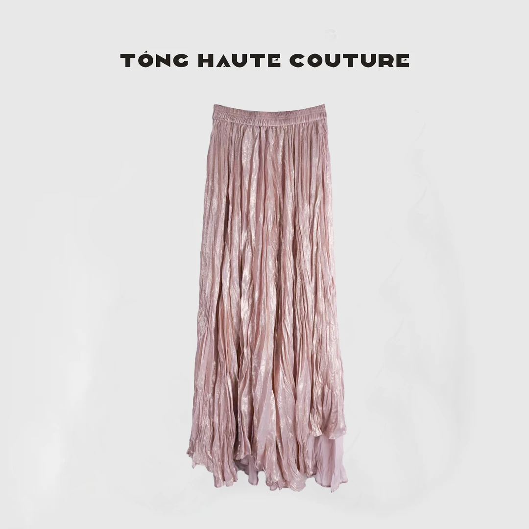 【粉琉璃】25年早春欧若风鎏金系列高级感轻奢不规则半身裙 YY139