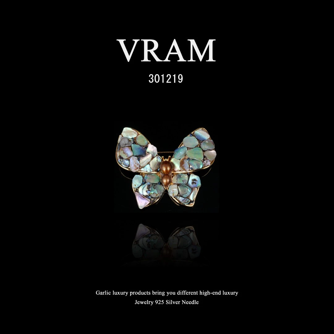 镀K金 VRAM胸针-301219