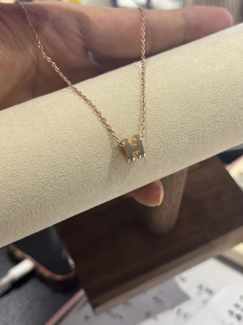 合金项链 h项链mini大象灰色