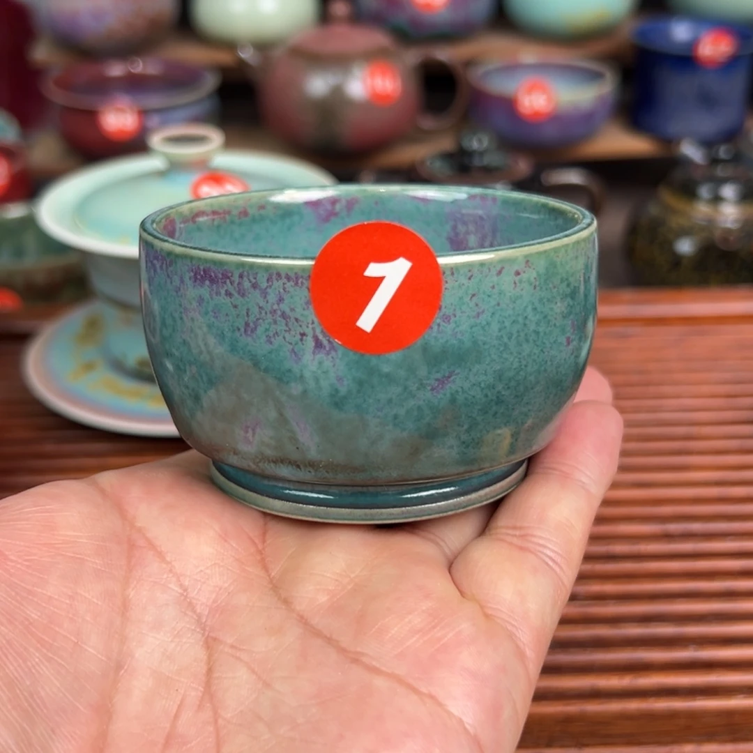 手工制作钧窑茶器
