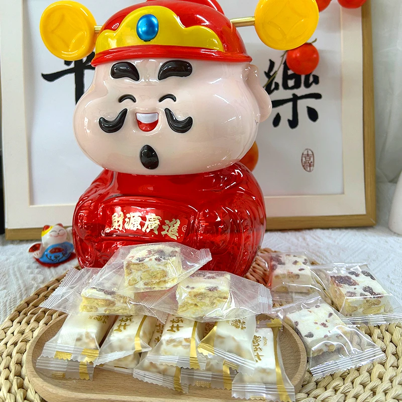 年货精美礼物喜迎财神财神爷招财进宝礼盒过年送礼好吃美味小零食