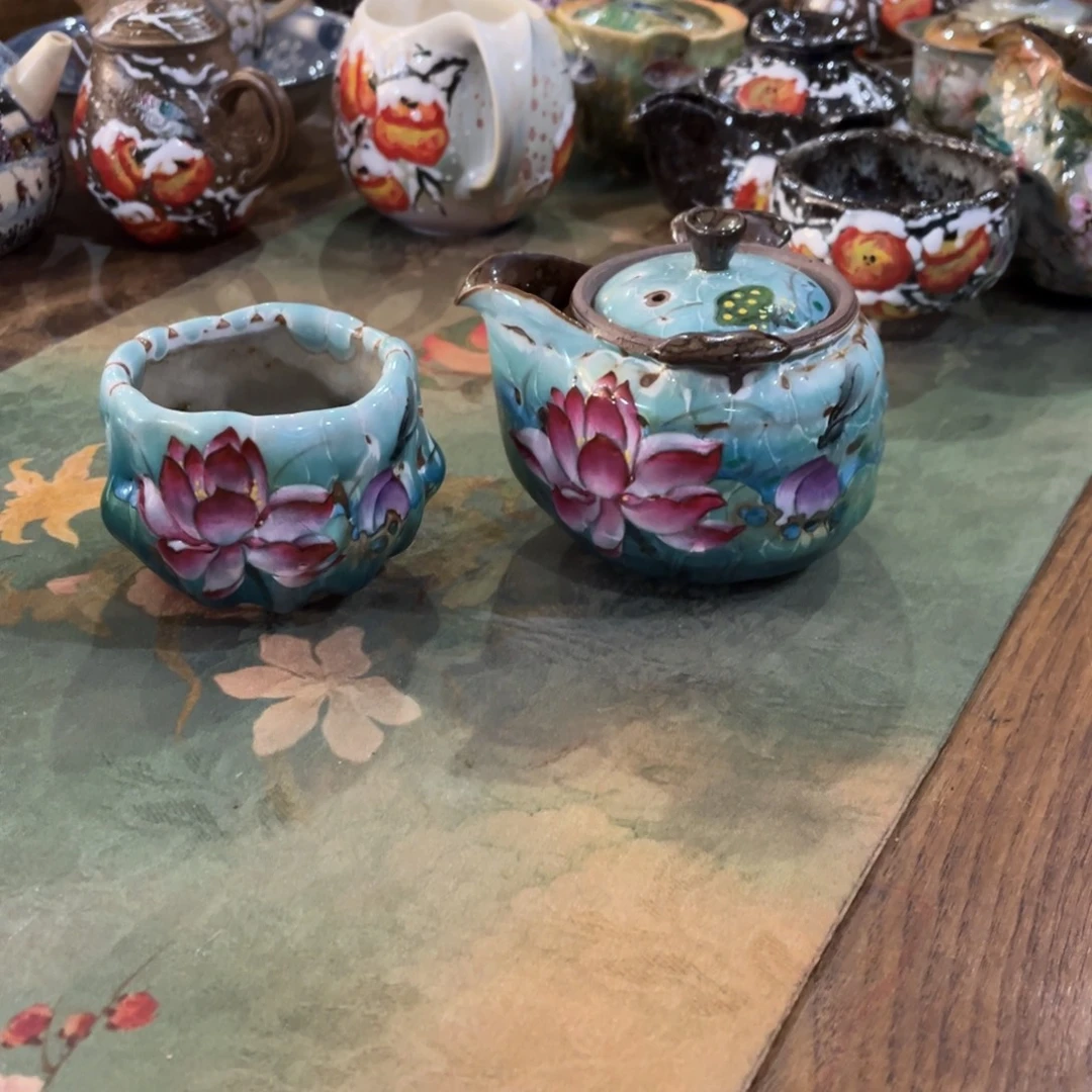 青***山景德镇纯手工手绘陶瓷