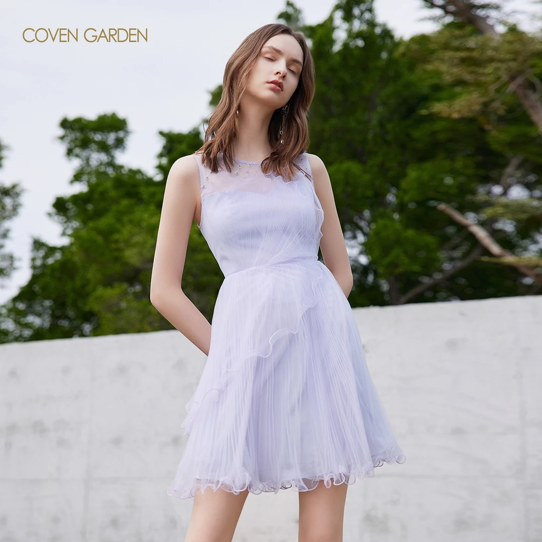 【陈大可】荷叶边层叠连衣裙CTA2084270 COVEN GARDEN