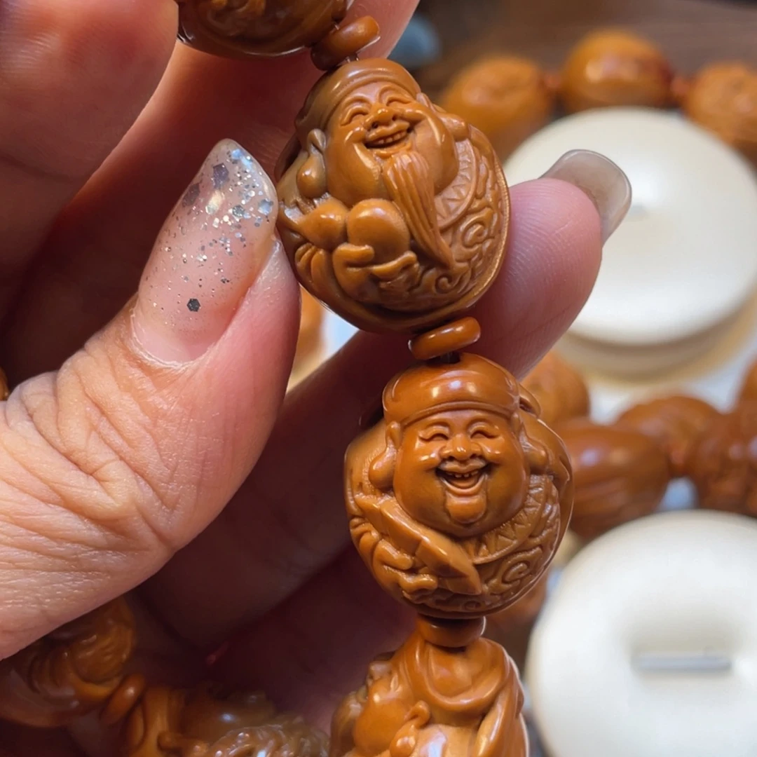 地主财神橄榄核手串