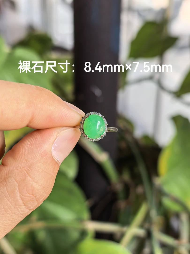 天然A货翡翠精品小戒面