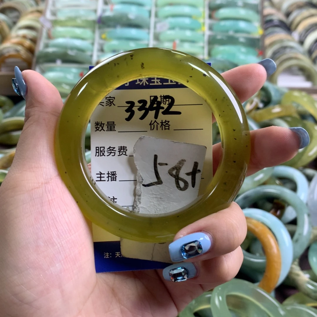 蛇纹石玉未镶嵌手镯3342
