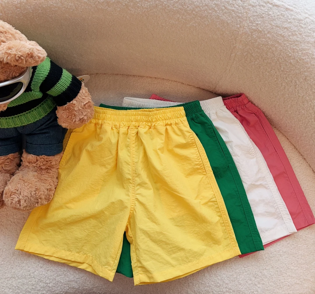 潮牌童装定制“草莓冰激凌”儿童夏季短裤C0342