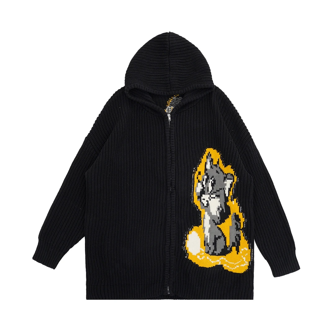 【上新】GGAHOLIDAY美式时尚休闲宽松潮流复古针织开衫外套-154194