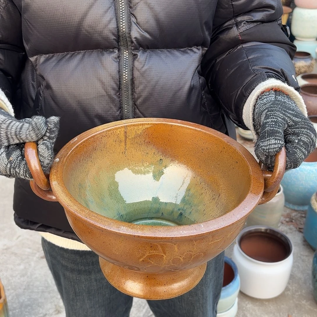 高度15厘米口径25厘米微瑕