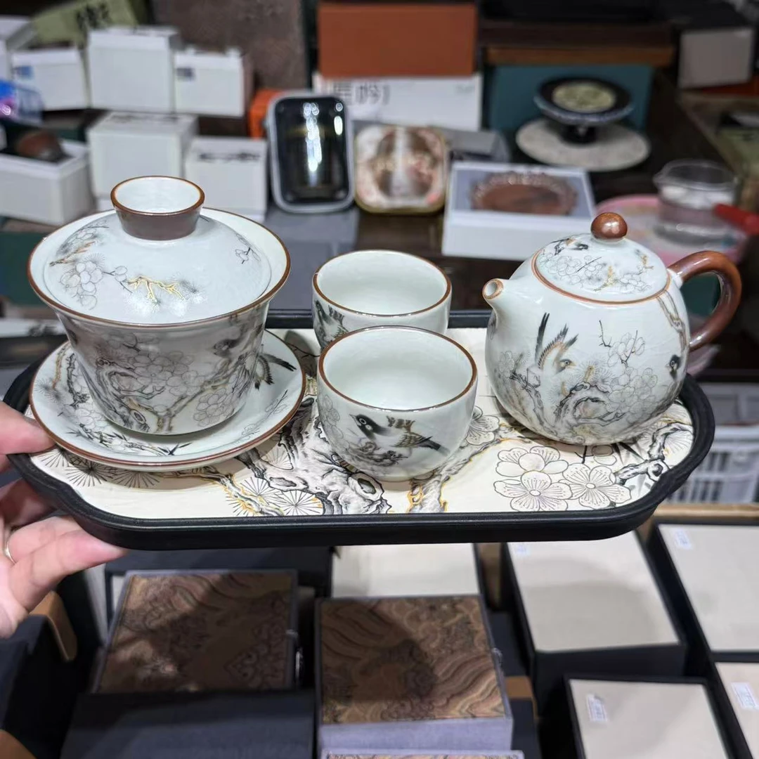 2店【闪购商品】喜鹊汝窑套组MC109