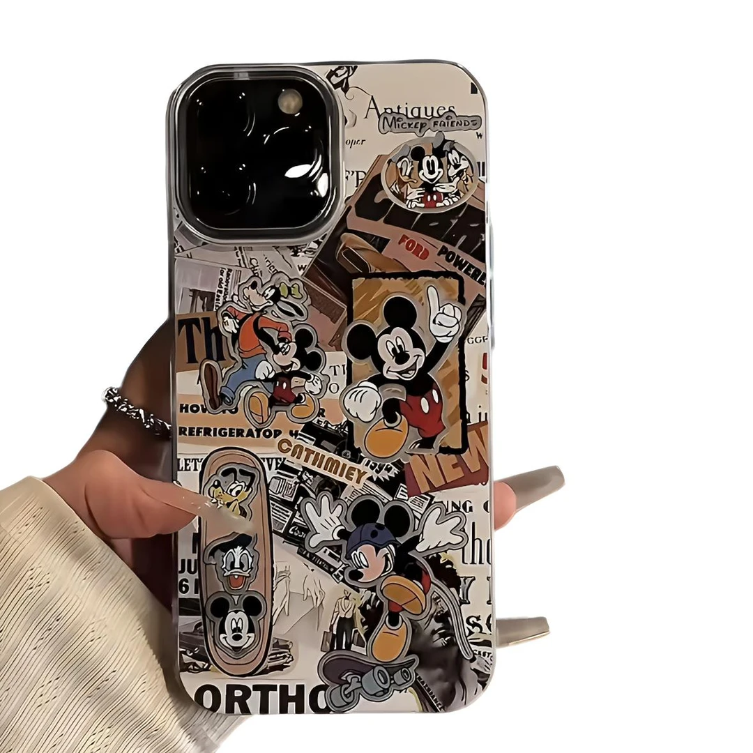 复古米奇适用于 苹果华为红米vivo小米OPPO手机壳iPhone16小众15