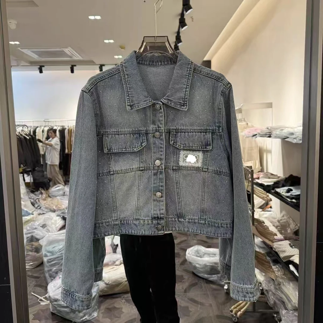 【苏苏精选】2511春季新款2025韩版宽松显瘦百搭短款牛仔外套