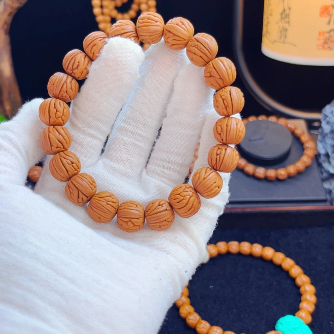 祈***桃核吊坠野生桃核