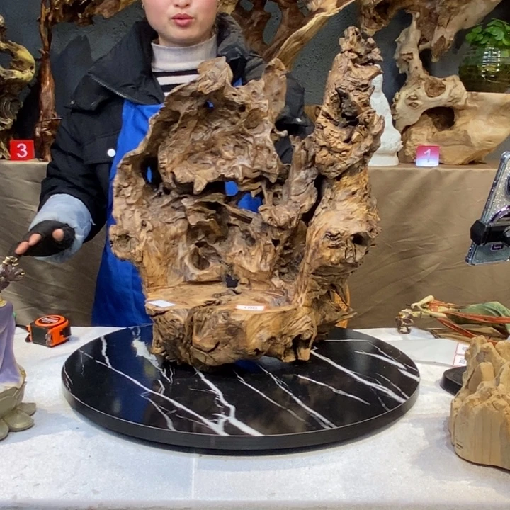 木肖****仔草木堂根艺摆件100